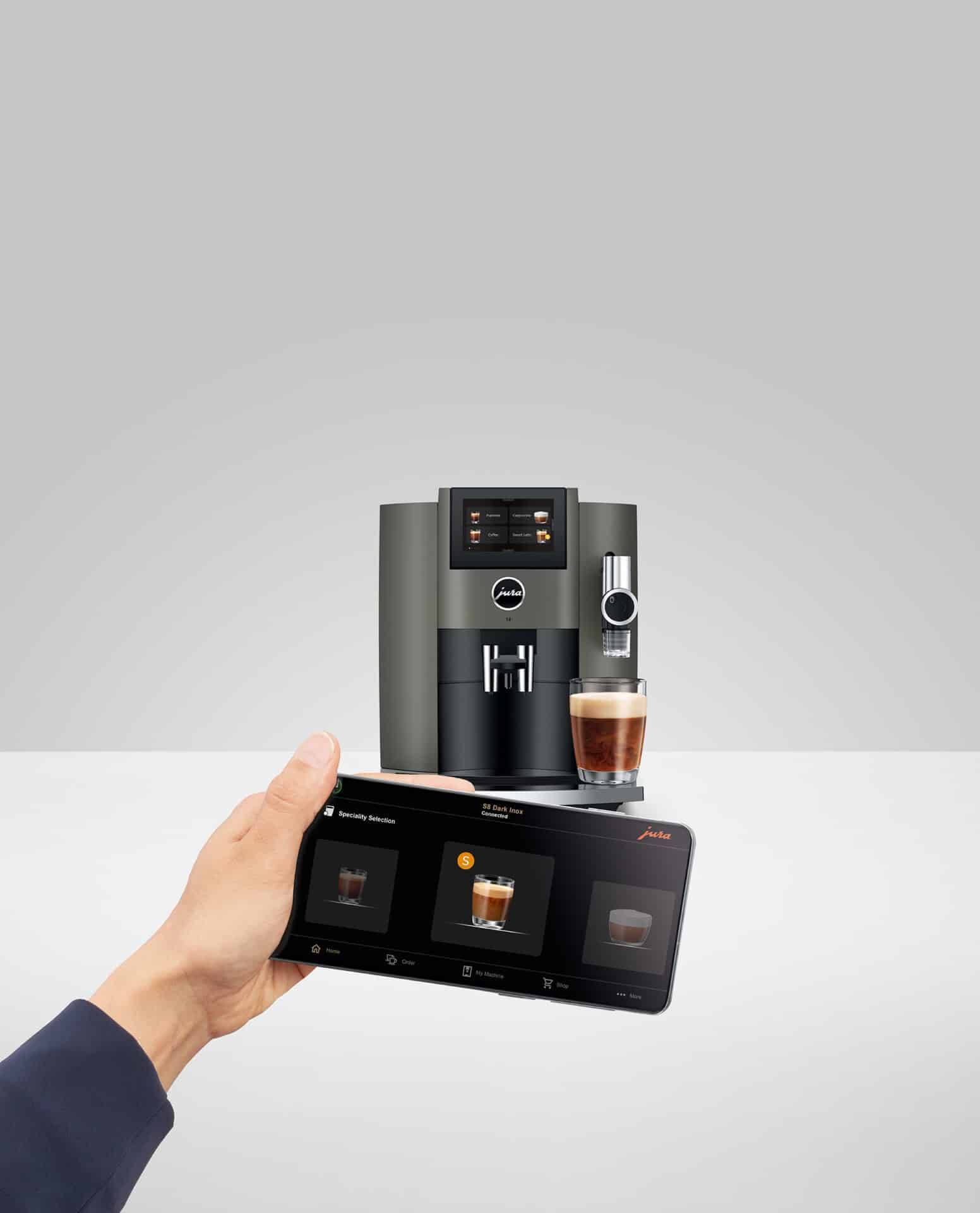 S8 Dark Inox bedienen met de J.O.E.-app