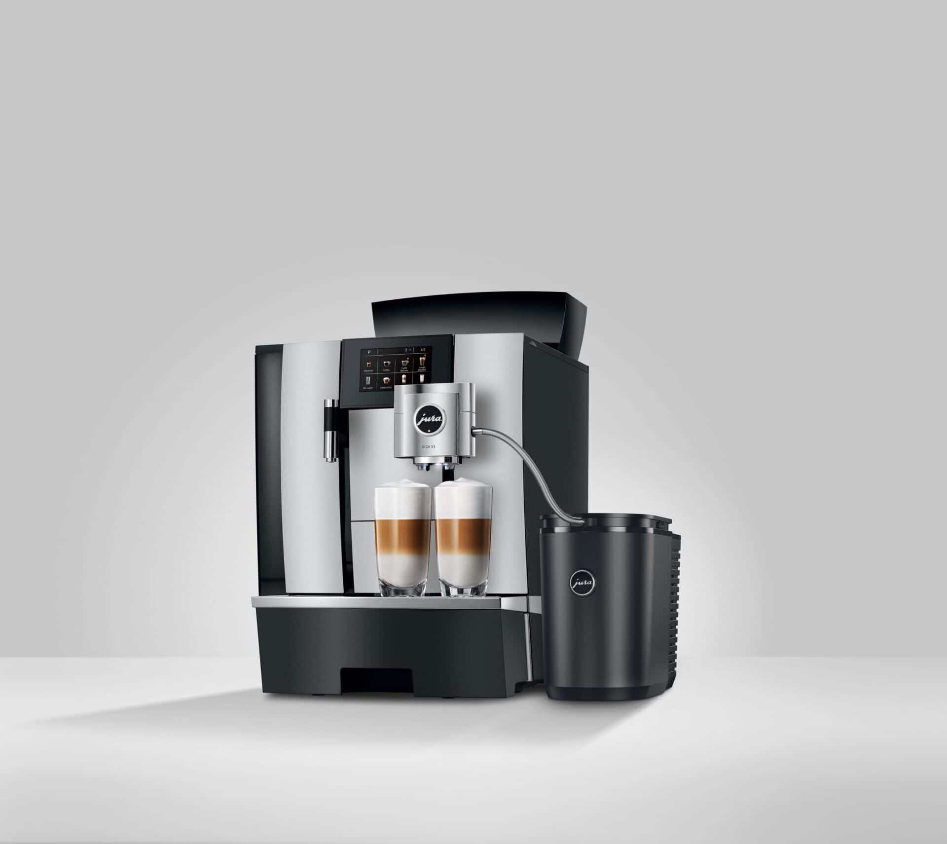 JURA Cool Control 2,5L Zwart detail roestvrijstalen melkbeker