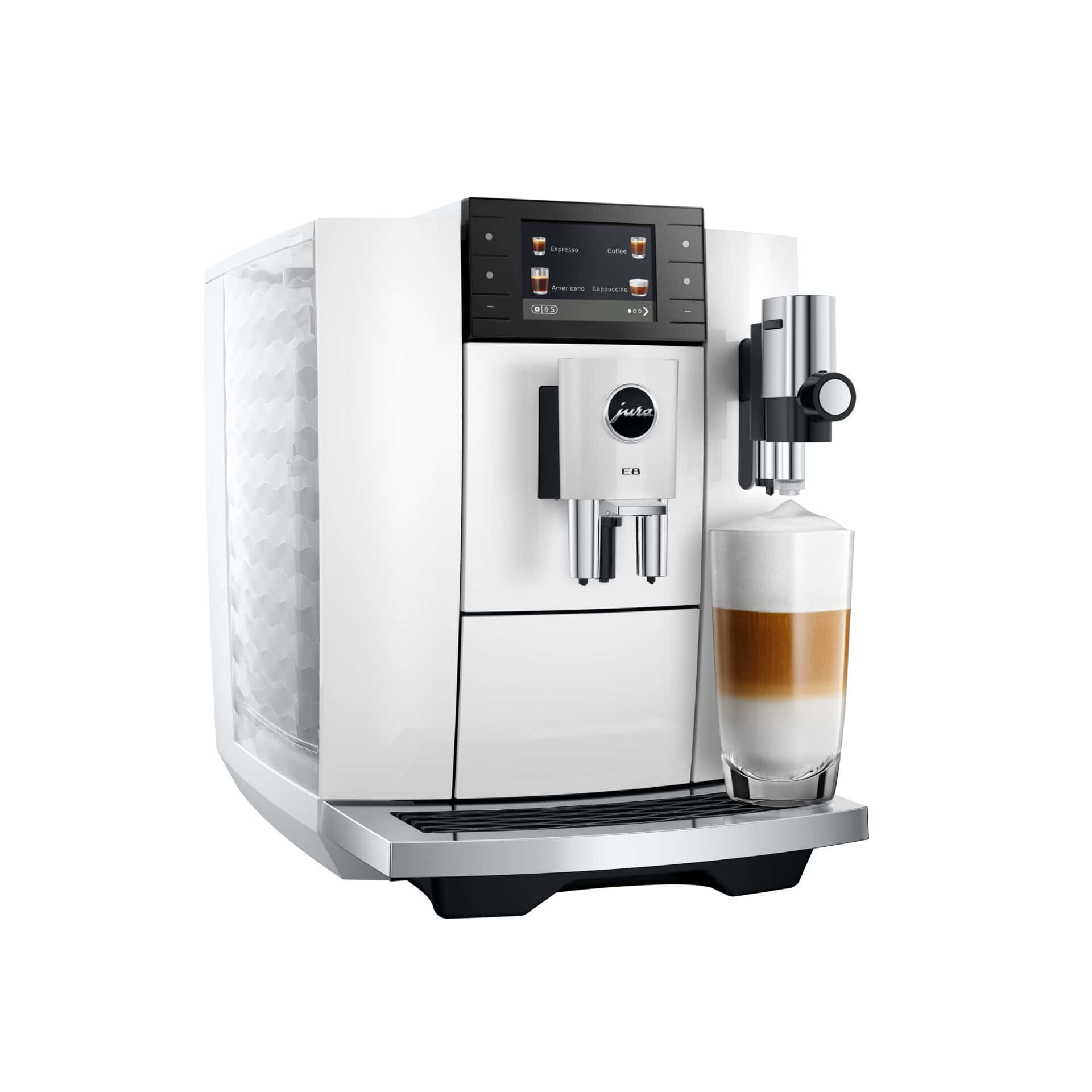 Latte macchiato uit de E8 Piano White
