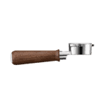 Koffie- en theeschep met houten handvat, perfect voor het serveren van koffie en thee in Koffie Thee Lokaal Delicious, een gezellige plek voor koffie- en theeliefhebbers.