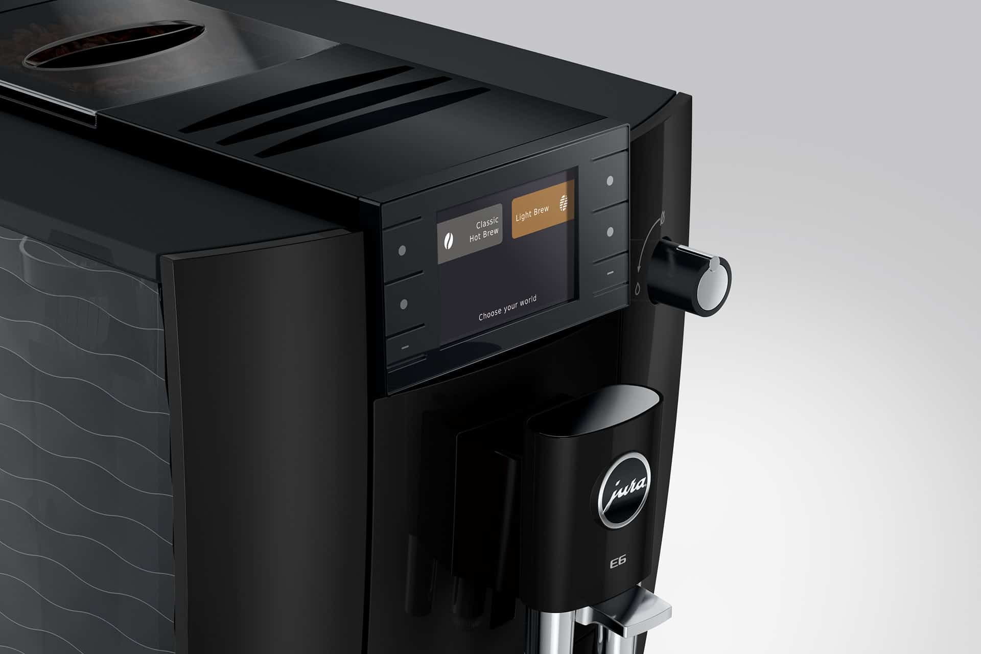 E6 Piano Black in strak design