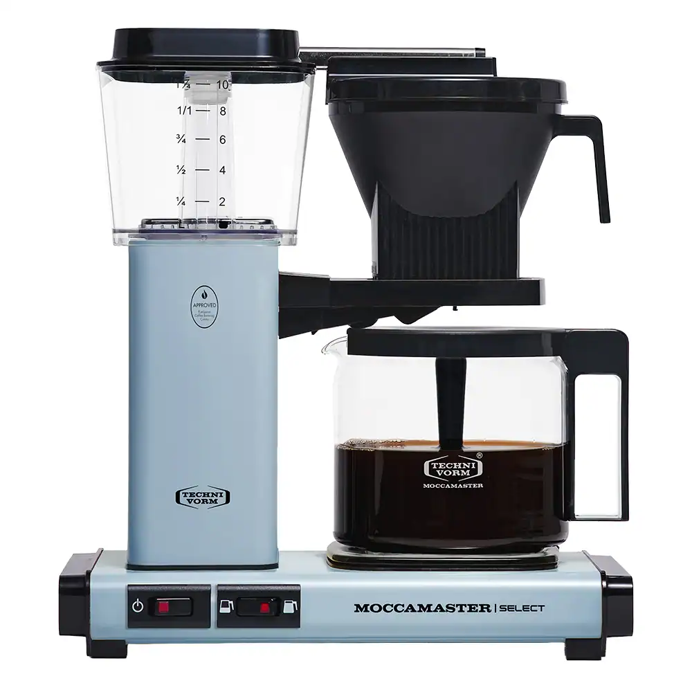 Moccamaster KBG Select baby blue koffiezetapparaat, handgemaakt in Nederland, De Heeren van 17