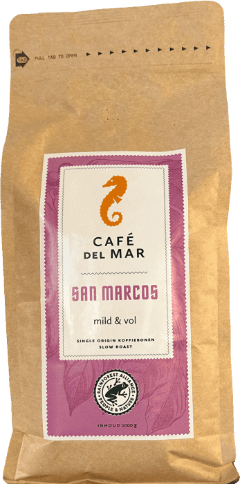 Pak koffie Café del Mar San Marcos, fairtrade blend, Koffie Thee Lokaal Delicious