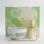 Matcha Giftset Hayase White complete set matchakom bamboe klopper schepje klopperhouder De Heeren van 17