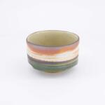 Matcha Bowl Shino Oribe stoneware groen oranje Japanse chawan matchakom De Heeren van 17