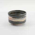 Matcha Bowl Unmon stoneware grijs beige Japanse chawan matchakom wolkenmotief De Heeren van 17