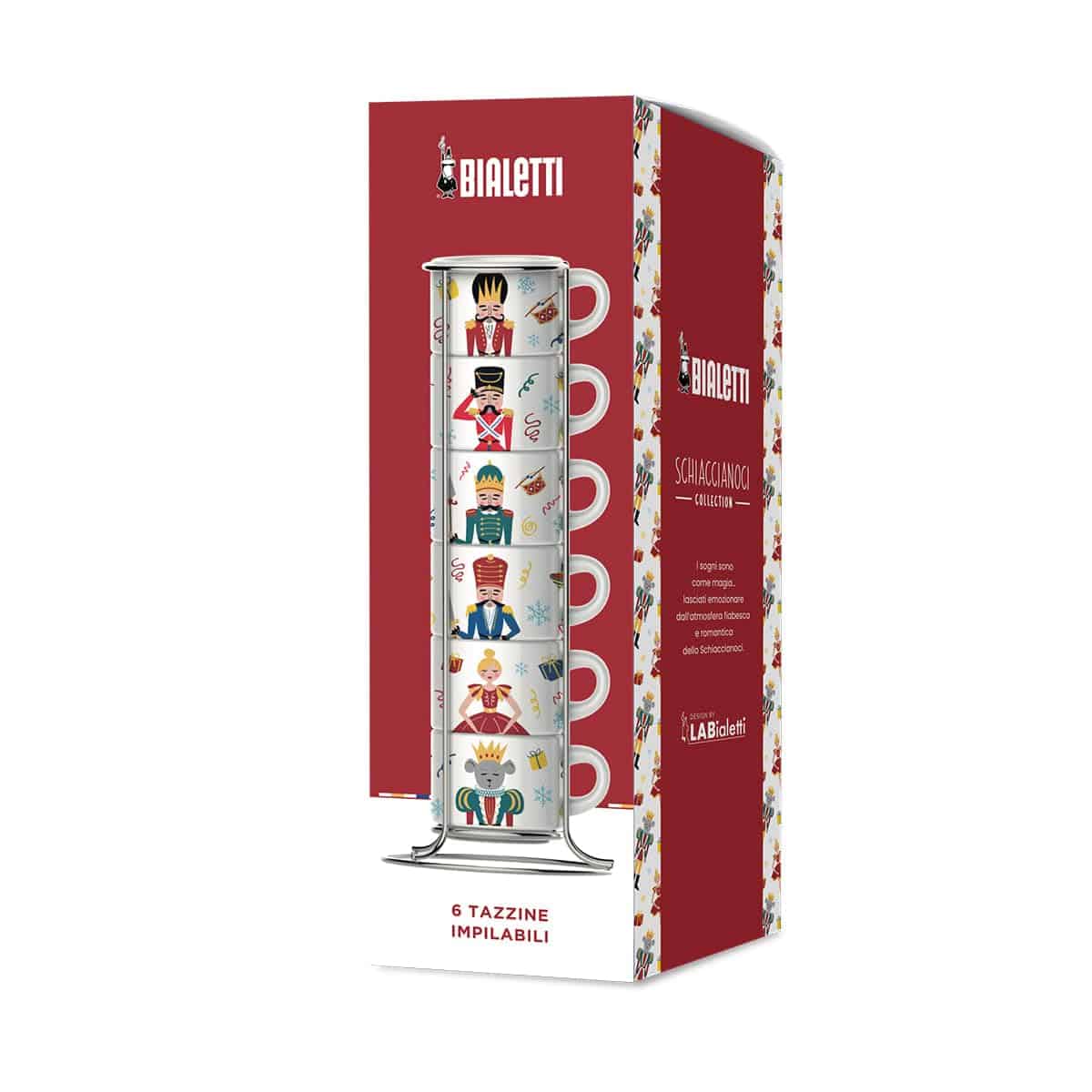 bialetti schiaccianoci collection espresso set