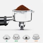 Roestvrijstalen portafilter van 54 mm met filterbakjes, Sage Barista Express Impress