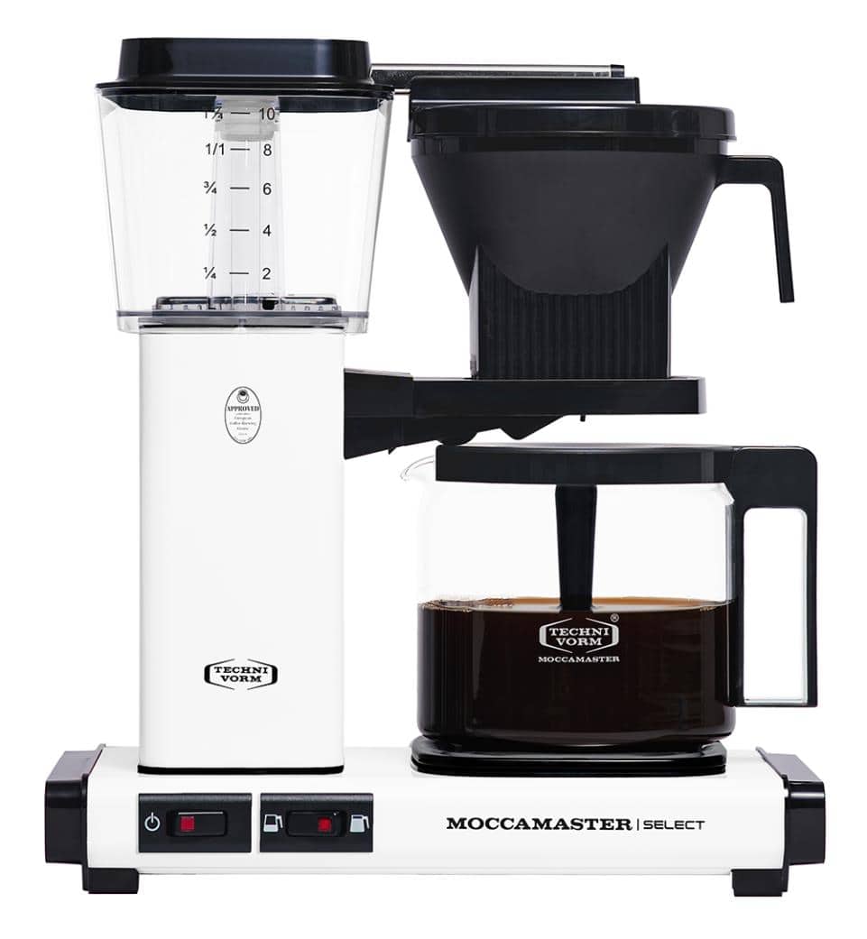 Moccamaster KBG Select Matt White, filterkoffiemachine