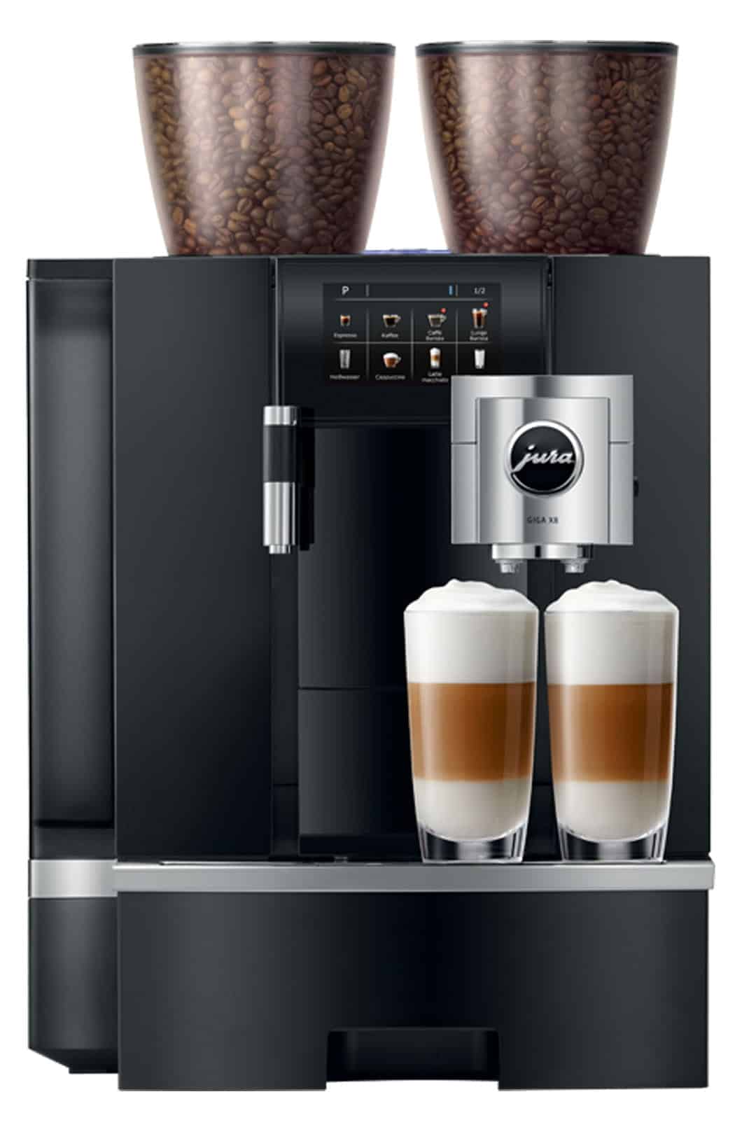 GIGA X8 Aluminium Black met melkspecialiteit