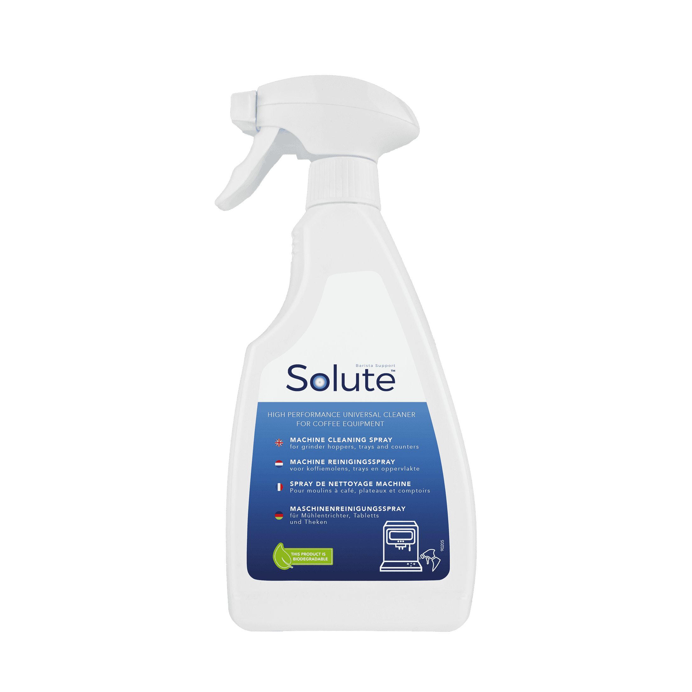 Solute machine reinigingsspray 500 ml voor koffiemachines