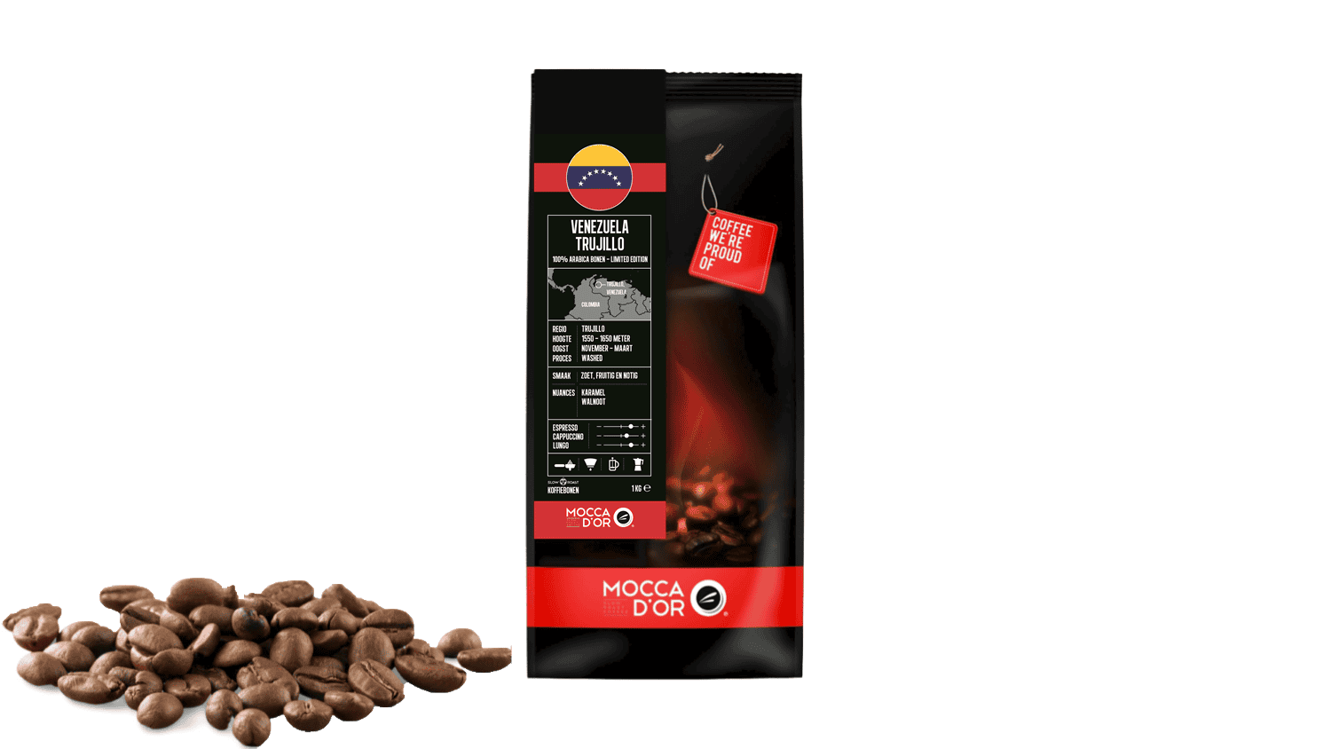 Venezuela Trujillo limited edition koffiebonen 1 kg van Mocca d'Or