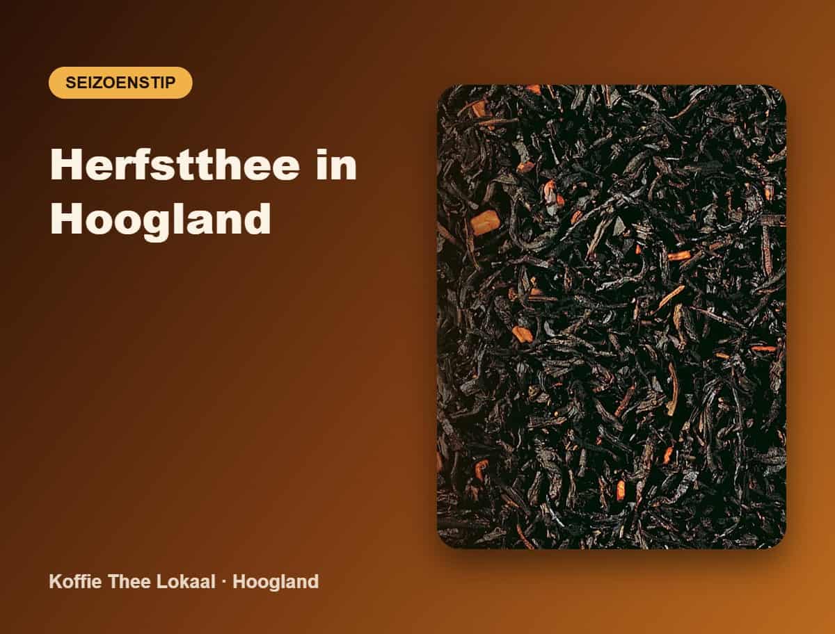 Herfstthee in Hoogland